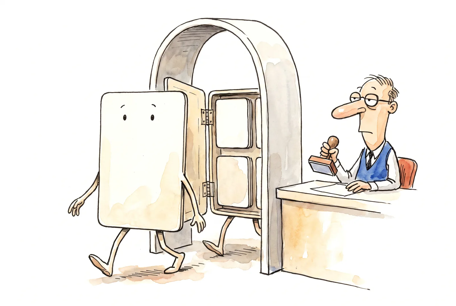 A card passes inspection although two parts are found inside it: a metaphor for a composite number.