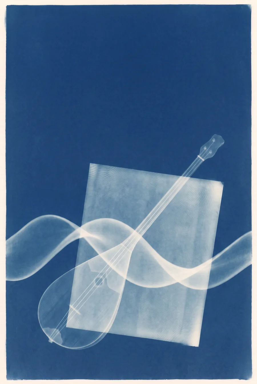 Cyanotype. A Dombyra Owes Fux No Exam