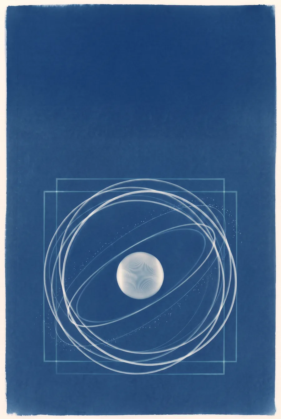 Cyanotype. Pluto Went Nowhere